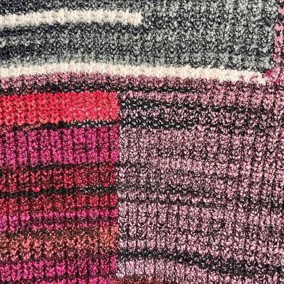 NIC+ZOE Cotton Wool Blend Knit Open Front Cropped Cardigan Womens L Multi-Color - Picture 11 of 12